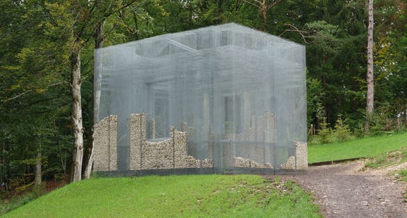 Artesella Natural Park on Italian Dolomite mountain.