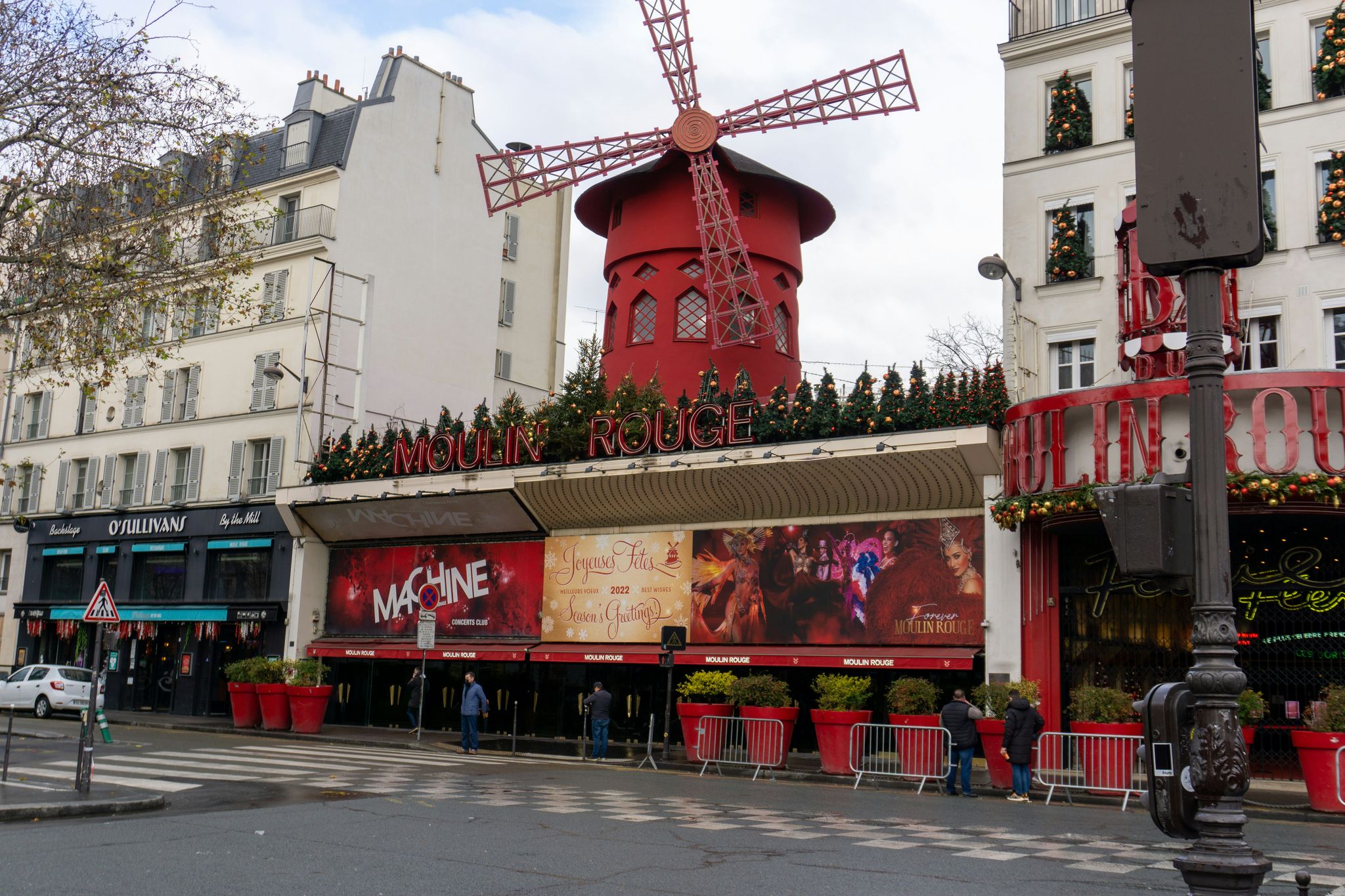 photo of Moulin Rouge at morning in Paris, France.