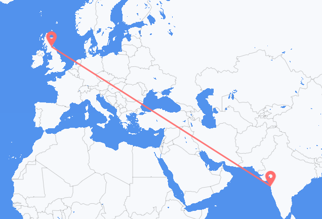 Mumbai to Edinburgh