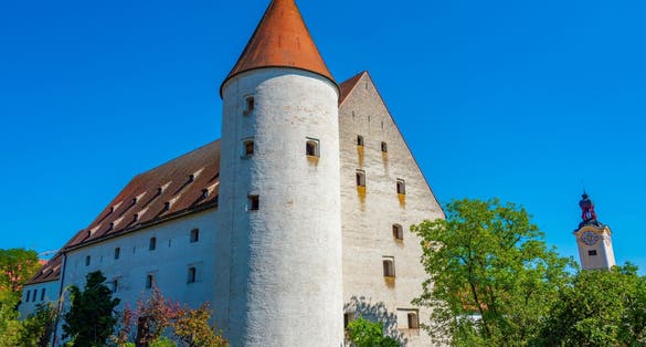 Photo of Sunny day at the New castle in German town Ingolstadt.