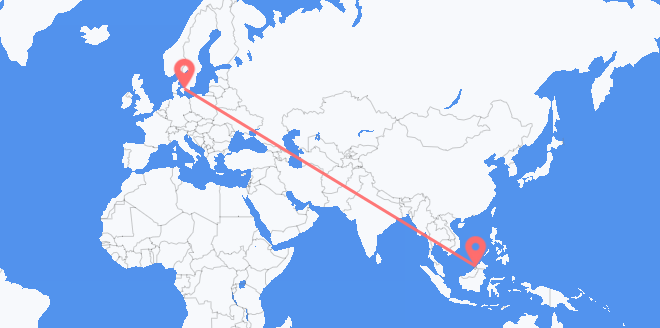 Бруней-Даруссалам в Данию