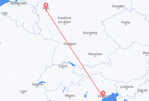 Cologne to Venice