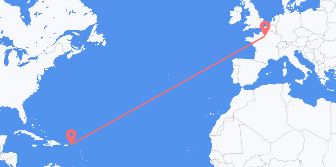 British Virgin Islands to France