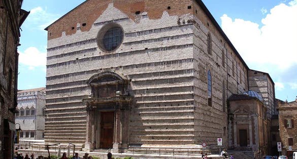 photo of view of Perugia Cathedral, Perugia, Italy.