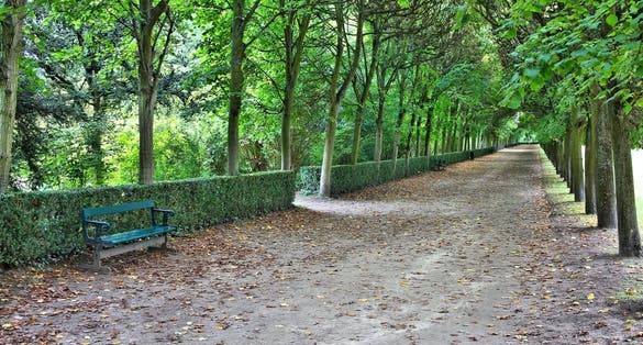 Photo of Compiegne beautiful gardens in Picardy region, France.