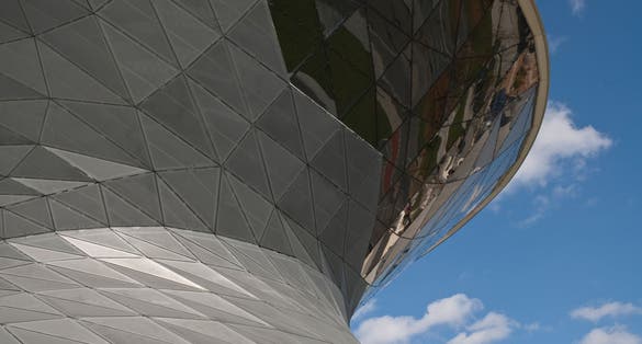 photo of Architectural Detail Of BMW Welt in Munich Germany .