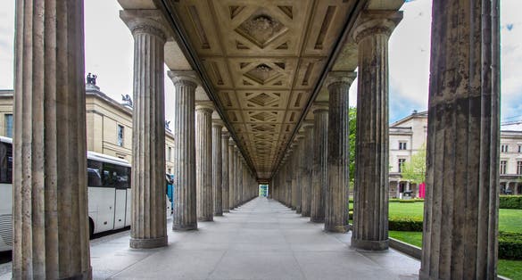 Alte Nationalgalerie (Old National Gallery) Altes museum (Old museum), Bode, Pergamon, Neues museum (New museum). UNESCO World Heritage in Berlin, Germany.