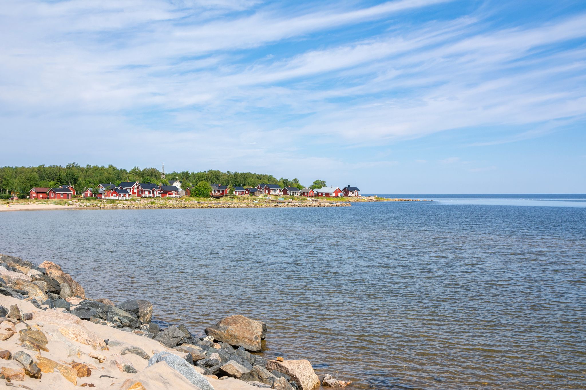 Photo of view of the Ohtakari island and Gulf of Bothnia, Lohtaja, Kokkola, Finland.