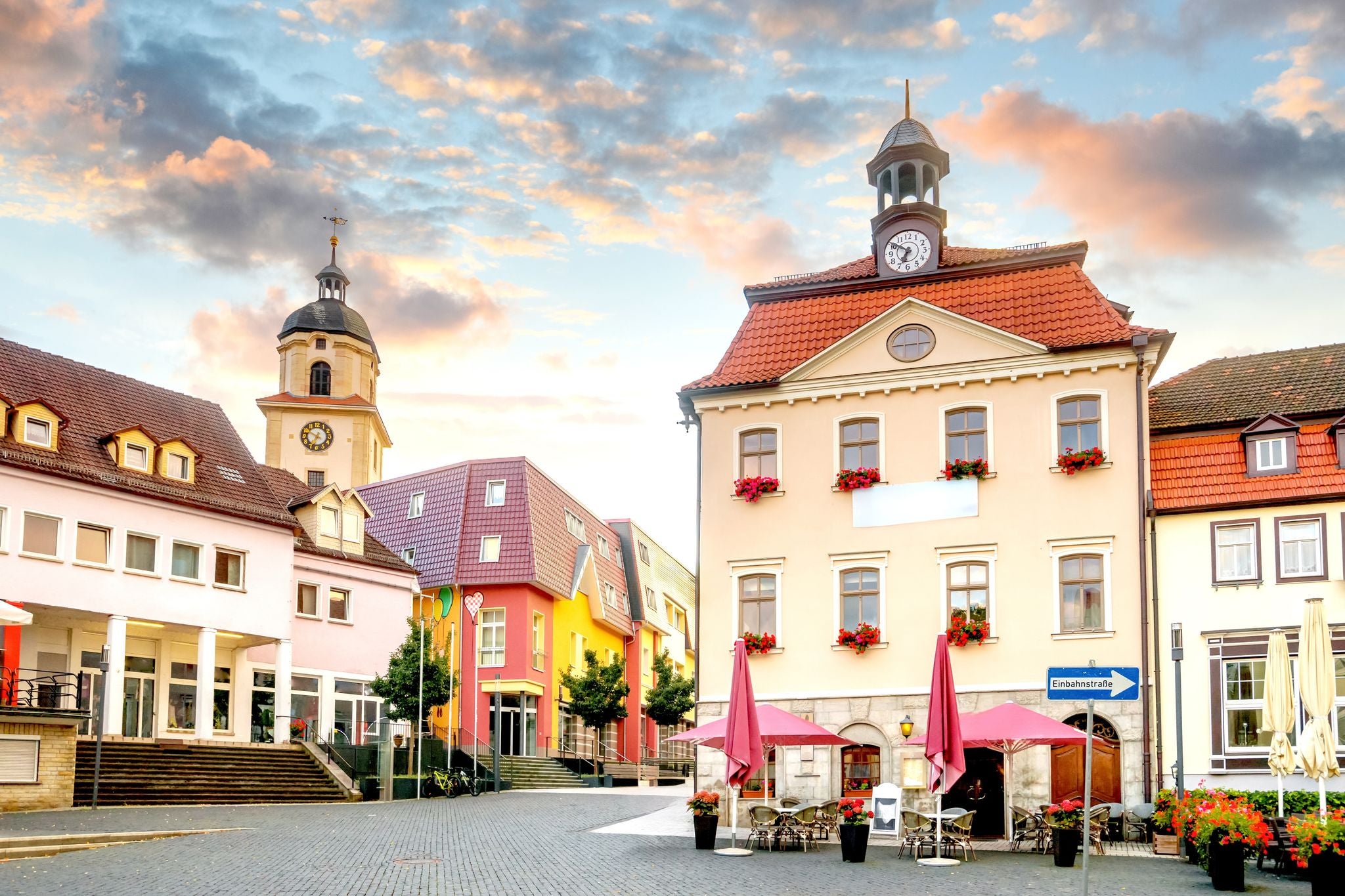photo of view of Old city of Bad Salzungen, Hessen, Germany.
