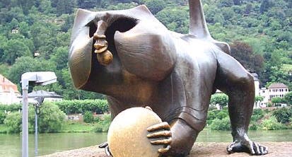 photo of viewof Brückenaffe,Heidelberg Germany.