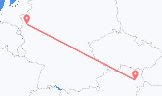 Train tickets from Gemeinde Mödling to Krefeld