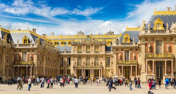photo of view of Outside view of Famous palace Versailles in a summer day, Versailles, France.