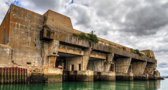 Photo of The Keroman Submarine Lorient , Frane.