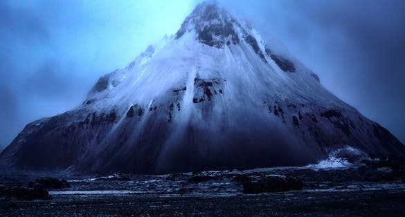 photo of view of Höfn or Höfn í Hornafirði is an Icelandic fishing town in the southeastern part of the country, Höfn, Iceland.