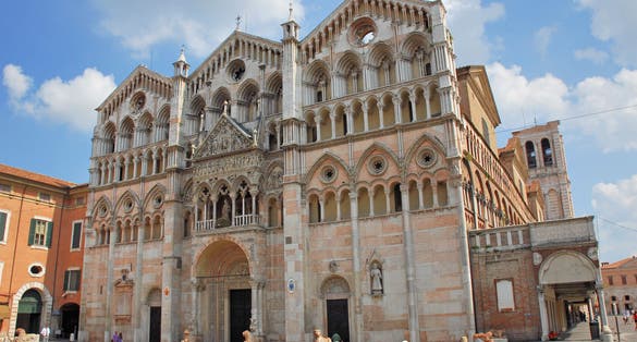 Cathedral of Saint George the Martyr located on Piazza della Cattedrale, Ferrara, Emilia-Romagna, Italy