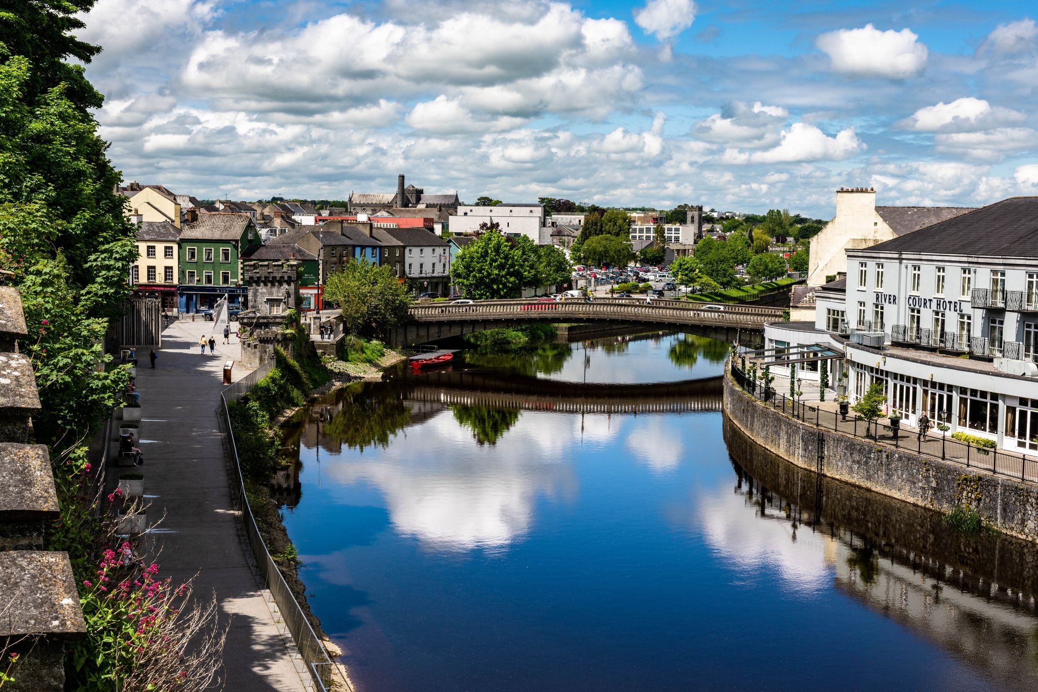 photo of view of Kilkenny Castle and City Summer Time.
