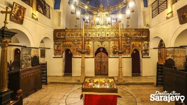 photo of view of Medieval church inside, Sarajevo, Bosnia & Herzegovina.