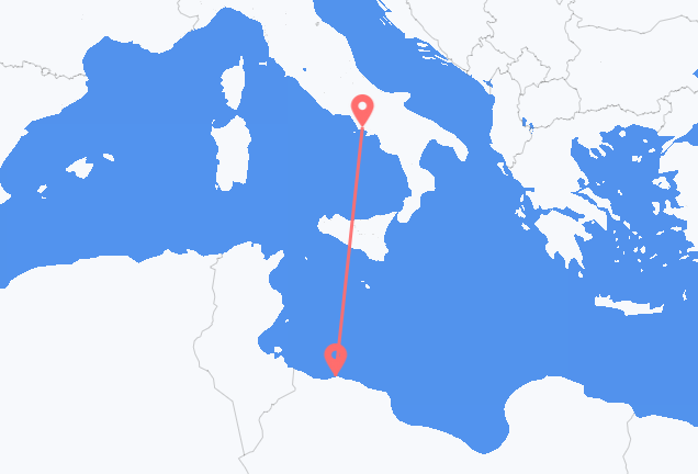 Tripoli to Naples