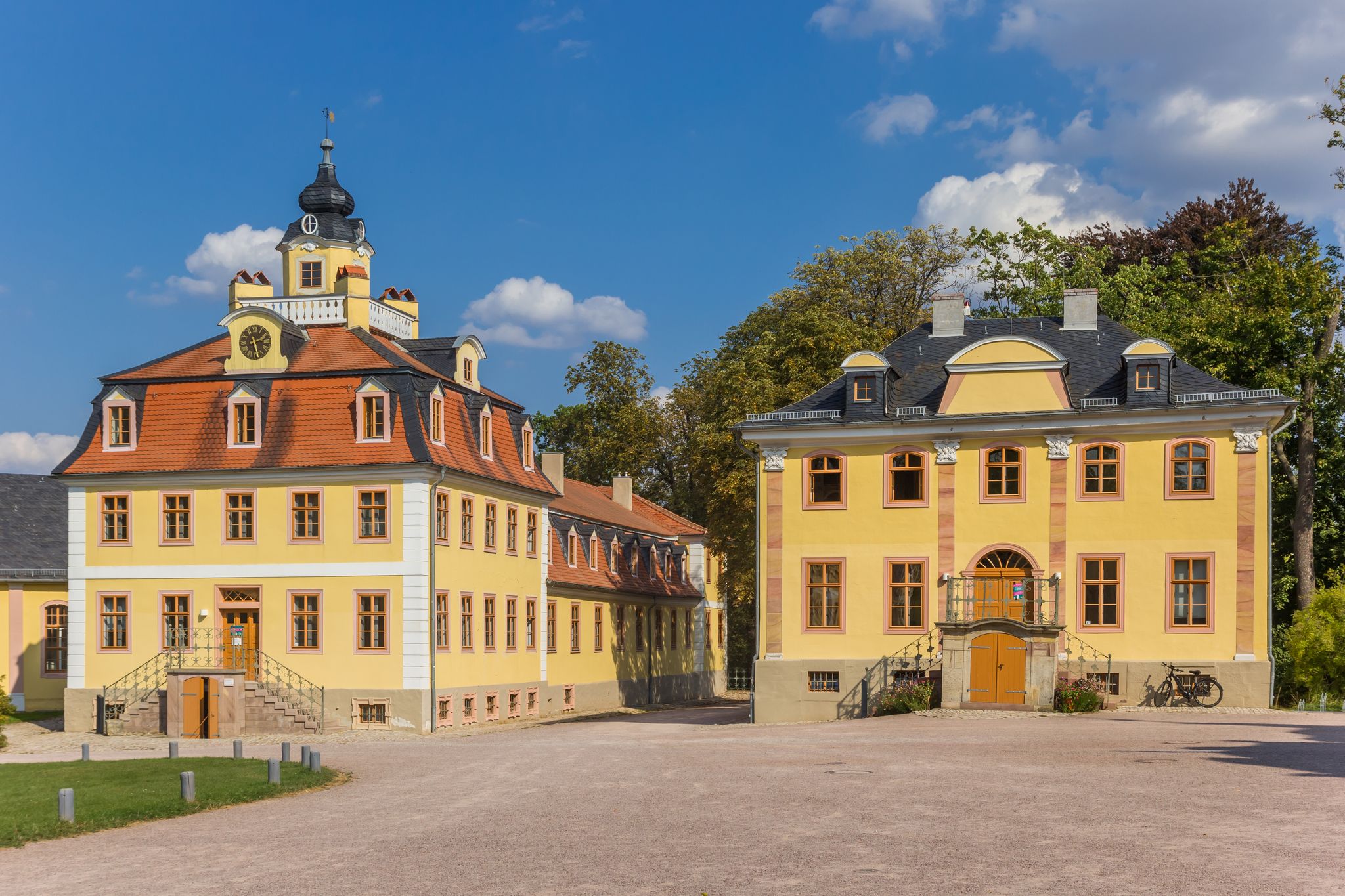 Historic buildings of the Belvedere castle in Weimar, Germany