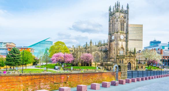 Photo of Manchester Cathedral, England.