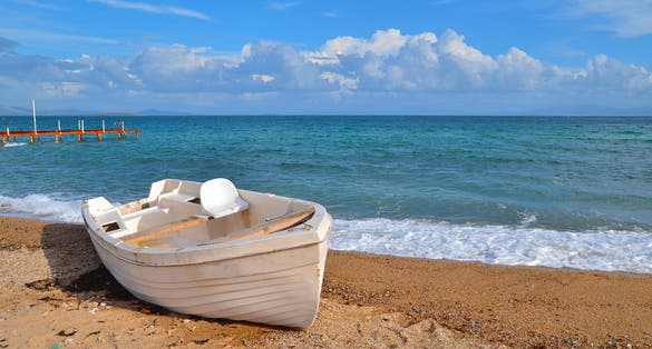 Photo of quay in the Turkey Aegean Sea coast, at the town of Didim.