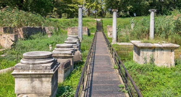 photo of Sanctuary of Isis at the Archaeological Park of Dion. Pieria, Macedonia, Greece.