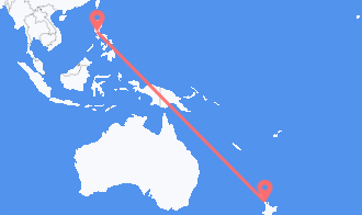 Auckland to Manila