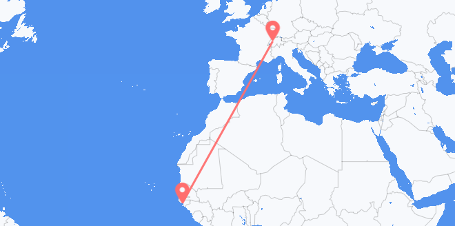 Guinea-Bissau to Switzerland