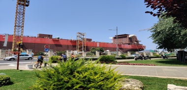 Aerial drone photo of famous european city of Pula and arena of roman time. Location Istria county, Croatia, Europe.