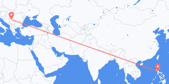 the Philippines to Serbia