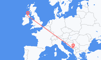 Northern Ireland to Montenegro
