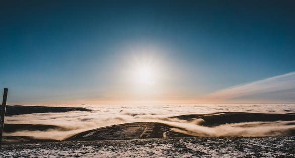 Photo of Above the fog at Cairn O’Mount in Scotland.