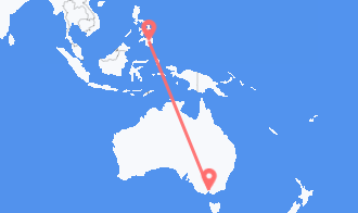 Melbourne to Davao City