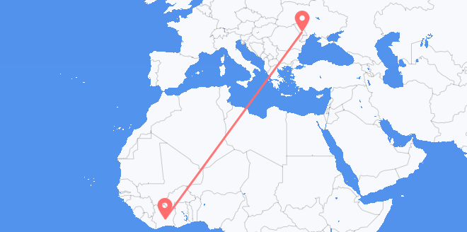 Côte d’Ivoire pour la Moldavie