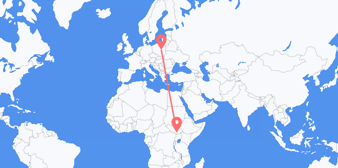 South Sudan to Poland