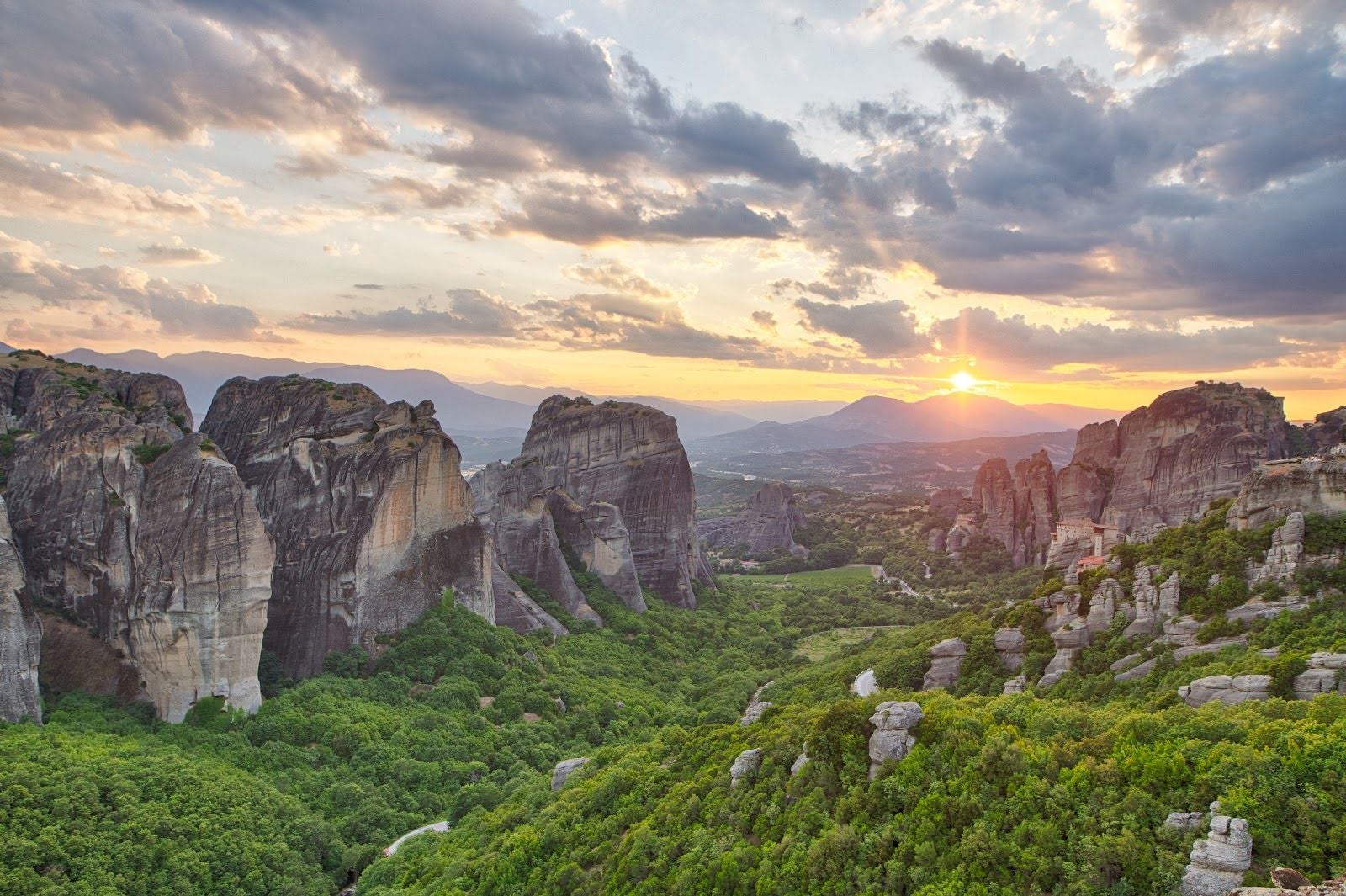 Meteora Observation Deck, Kalampaka Municipality, Trikala Regional Unit, Thessaly, Thessaly and Central Greece, Greece