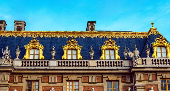 photo of view Palace of Versailles outdoor in Paris, France.