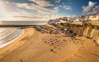Photo of aerial view of Ericeira, Portugal.