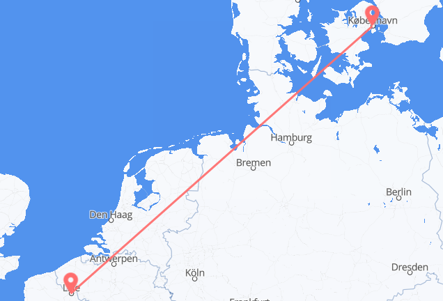 Lille to Copenhagen
