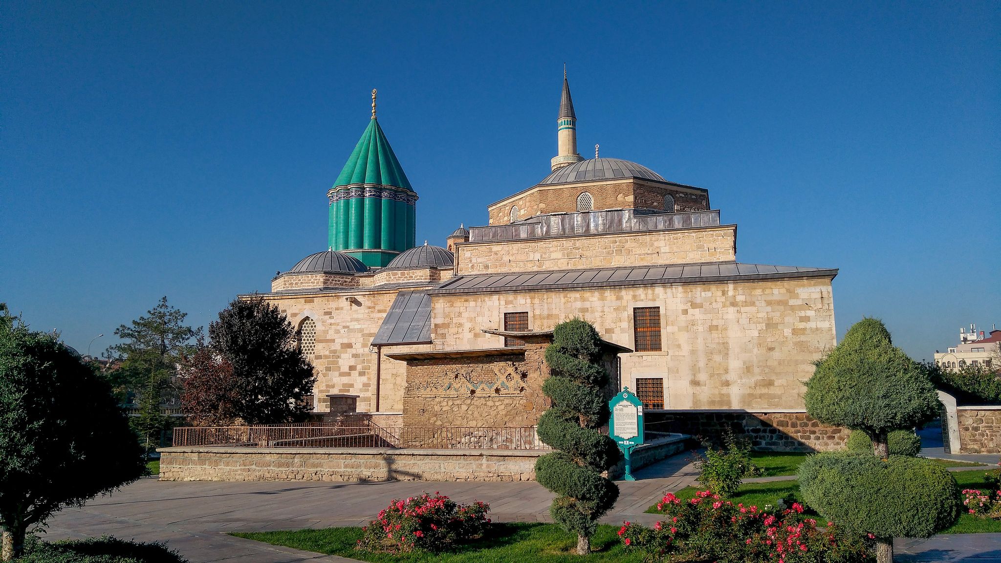 Mevlana Tomb, Mosque and Museum in Konya City. Mevlana Celaleddin-i Rumi is a sufi philosopher and mystic poet of Islam.