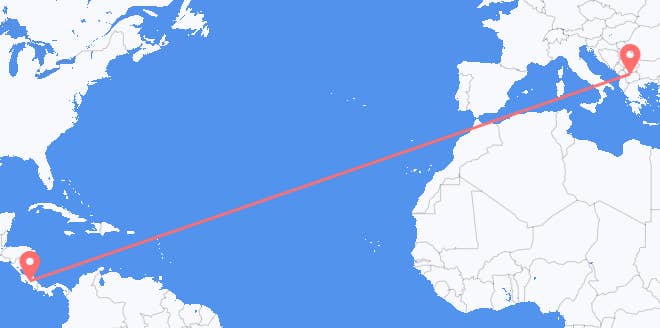 Costa Rica a Macedonia del Norte