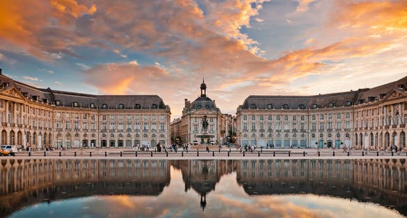 Photo of Place de la Bourse in Bordeaux, France.