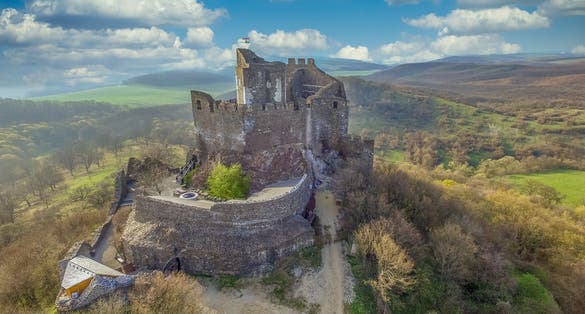photo of Hollókő Castle .