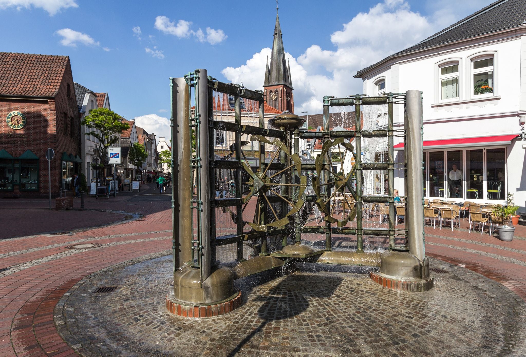 Photo of Fountain sculpture at the Merschtor ( Hermann Kunkler , 1989), Haltern am See.