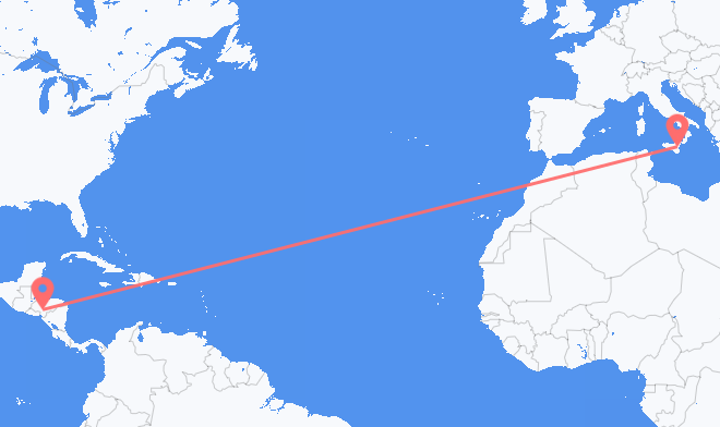 Tegucigalpa a Catania