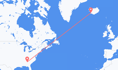 Atlanta to Reykjavik