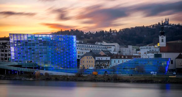Photo of Ars Electronica Center.
