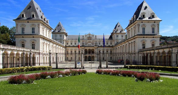 Photo of Valentino Castle in Turin city in Italy.