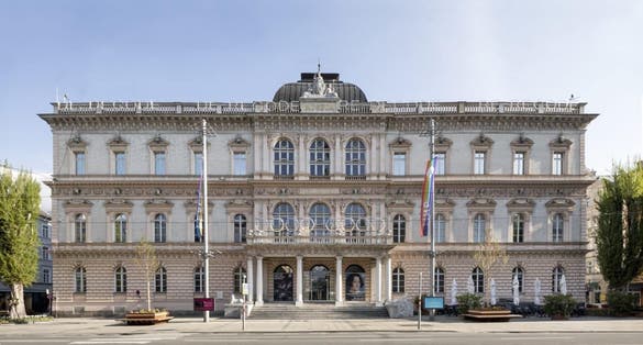 INNSBRUCK, AUSTRIA -  The Tyrolean State Museum (Tiroler Landesmuseum Ferdinandeum) is located in Innsbruck, the capital city of Tyrol in Austria