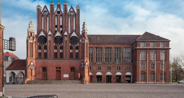 photo of City Hall Frankfurt (Oder) in Germany.